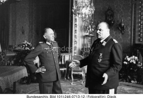 Frankreich, Dienstjubiläum Erwin v. Witzleben