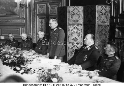 Frankreich, Dienstjubiläum Erwin v. Witzleben