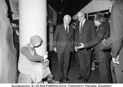 Bonn, Ausstellungseröffnung, Weizsäcker, Kohl
