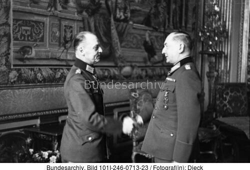Frankreich, Dienstjubiläum Erwin v. Witzleben