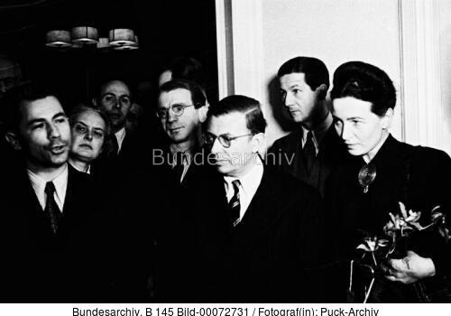 Schriftstellerkongress, Sartre, Beauvoir