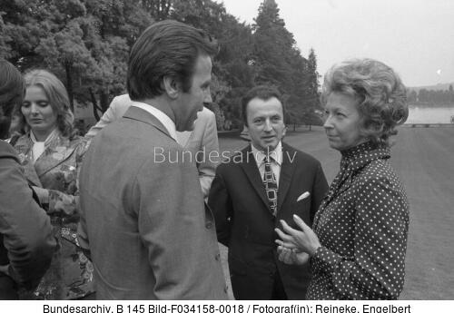 Bonn, Empfang von Schauspielern bei Willy Brandt