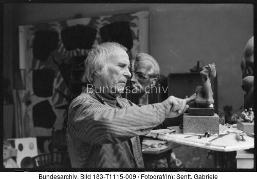 Berlin, Theo Balden im Atelier