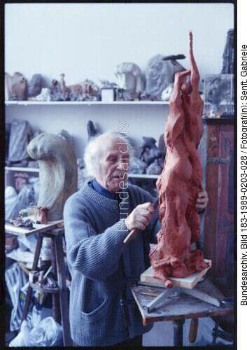 Berlin, Theo Balden im Atelier