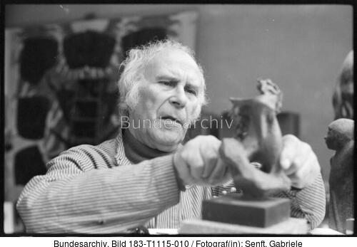 Berlin, Theo Balden im Atelier
