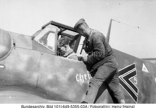 Reichsgebiet, Gerhard Barkhorn, Flugzeug Me 109