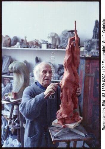 Berlin, Theo Balden im Atelier