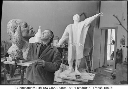 Berlin, Theo Balden im Atelier