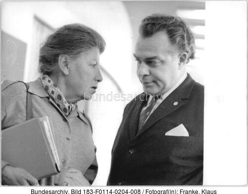 Berlin, 1. DSV-Jahreskonferenz, Lilly Becher, Peter Edel