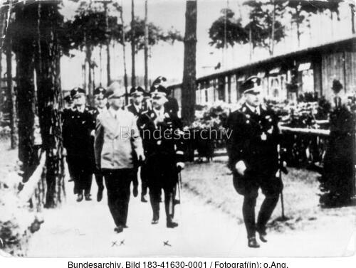 KZ Sachsenhausen, Besichtigung durch Frick u. Himmler