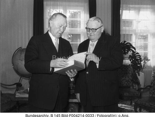Konrad Adenauer, Ludwig Erhard