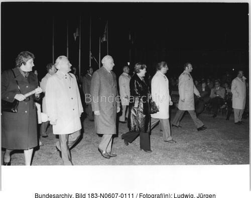 Erfurt, 15. Arbeiterfestspiele, Lamberz, Warnke, Mittag