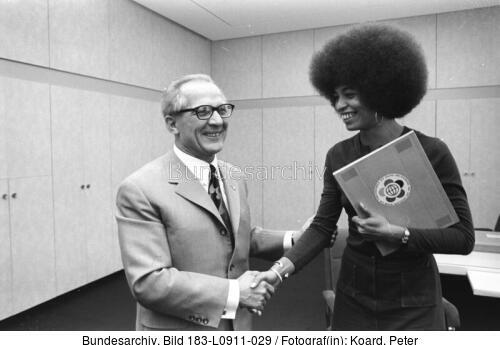 Berlin, Erich Honecker, Angela Davis