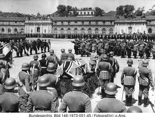 Potsdam, Trauerfeier Friedrich Bernhard v. d. Schulenburg