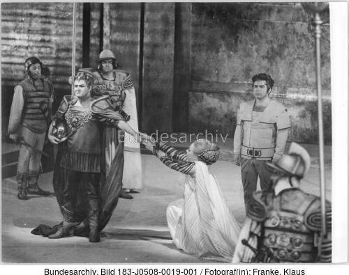 Berlin, Staatsoper, Szene aus der Oper "Julius Cäsar"