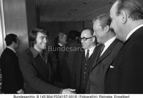 Bonn, Empfang von Schauspielern bei Willy Brandt