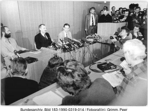 Berlin, SPD-Pressekonferenz, Meckel, Böhme