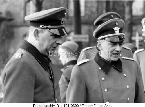 Kurt Daluege und Major Fuchs