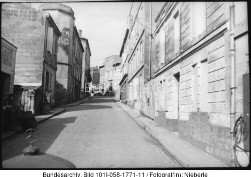 Frankreich, Saint Emilion, Straßenszene
