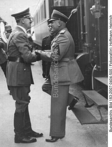<span class="match">Münchener Abkommen</span>, Ankunft Mussolini
