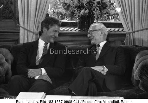 Bonn, Honecker-Besuch, Björn Engholm
