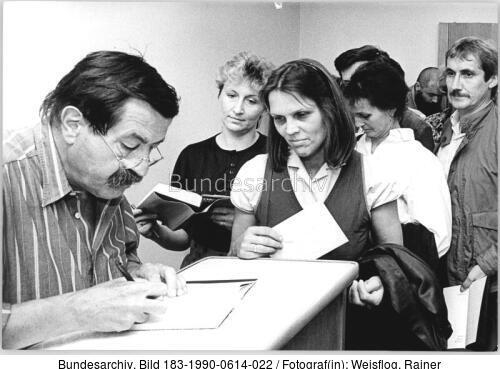 Cottbus, Autogrammstunde, Günter Grass