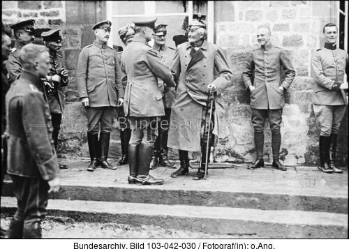 Frankreich, Argonnen, Besuch Graf Haeselers