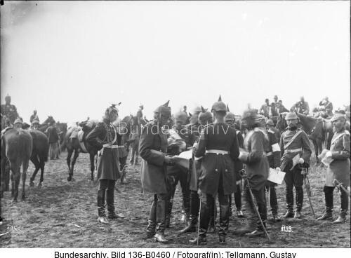 Kaisermanöver, Graf v. Haeseler mit Stab