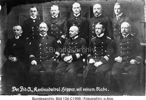 Franz v. Hipper, Offiziere