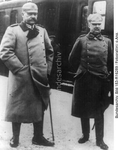 Paul v. Hindenburg und Erich Ludendorf
