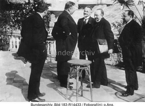Rapallo, Wirth, Krassin, Tschitscherin, Joffe