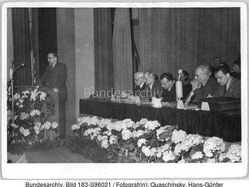 Berlin, Nationale Front, Tagung, Präsidium