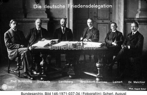 Versailles, deutsche Verhandlungsdelegation