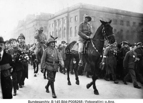 Berlin, Rückkehr Schutztruppen, v. Lettow-Vorbeck