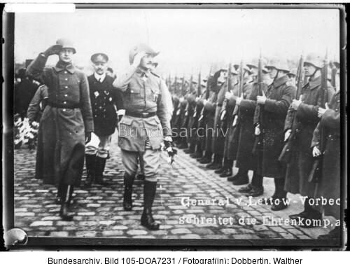 Berlin, Rückkehr Schutztruppen, v. Lettow-Vorbeck