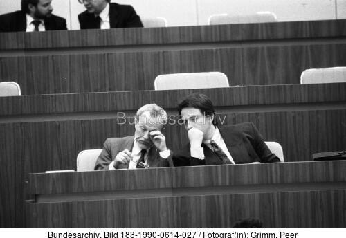 Berlin, Volkskammer-Tagung, de Maiziere, Diestel