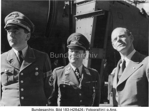 Albert Speer, Erhard Milch, Willy Messerschmitt