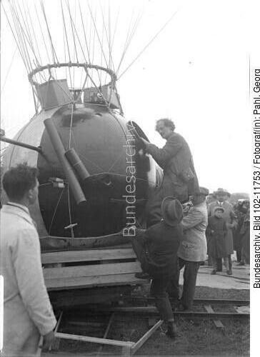 Augsburg, Testflug eines Stratosphärenballons