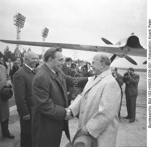 Moskau, Ulbricht und Breshnew