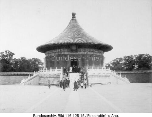 Peking, Himmelstempel, Besuch Prinz Heinrich