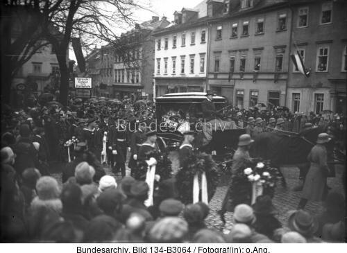 Weimar, Beisetzung Reinhard Scheer