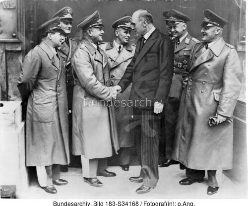 London, Besuch deutscher Luftwaffenoffiziere