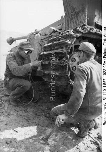 Tunesien,  Panzer VI (Tiger I), Reparatur