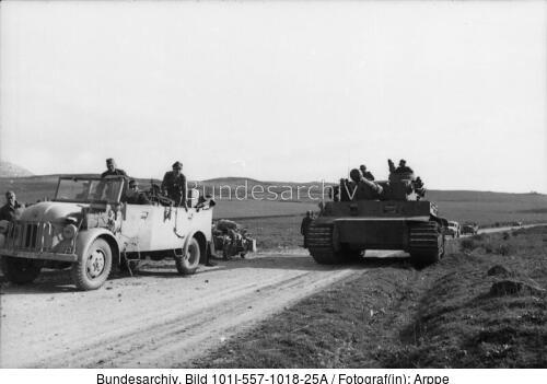 Tunesien, Panzer VI (Tiger I), PKW