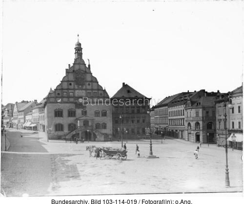 Plauen, Markt mit Rathaus
