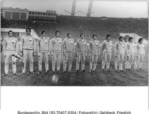 DDR - Schweden 0:1, Mannschaftsfoto DDR-Nationalmannschaft