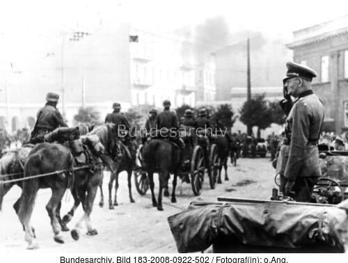 Lodz, Einzug deutscher Truppen