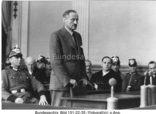 Volksgerichtshof, Ulrich v. Hassell