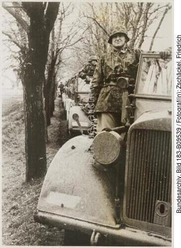 Jugoslawien, Waffen-SS, Fahrzeugkolonne