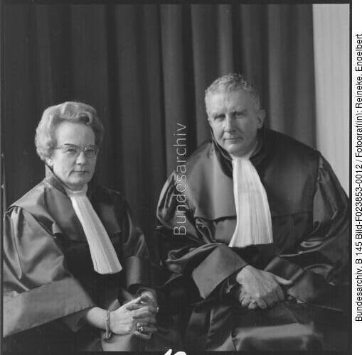 Karlsruhe, Wiltraut Rupp v. Brünneck, Hans Rupp